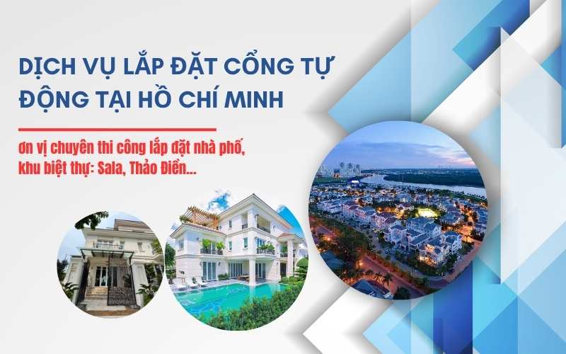 Dịch vụ lắp đặt cổng tự đông cho nhà phố, khu biệt thự