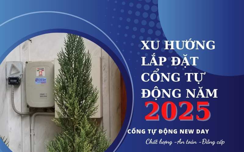 xu hướng lắp đặt cổng tự động năm 2025